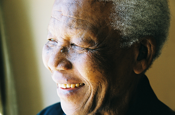 Portrait de M. Mandela.