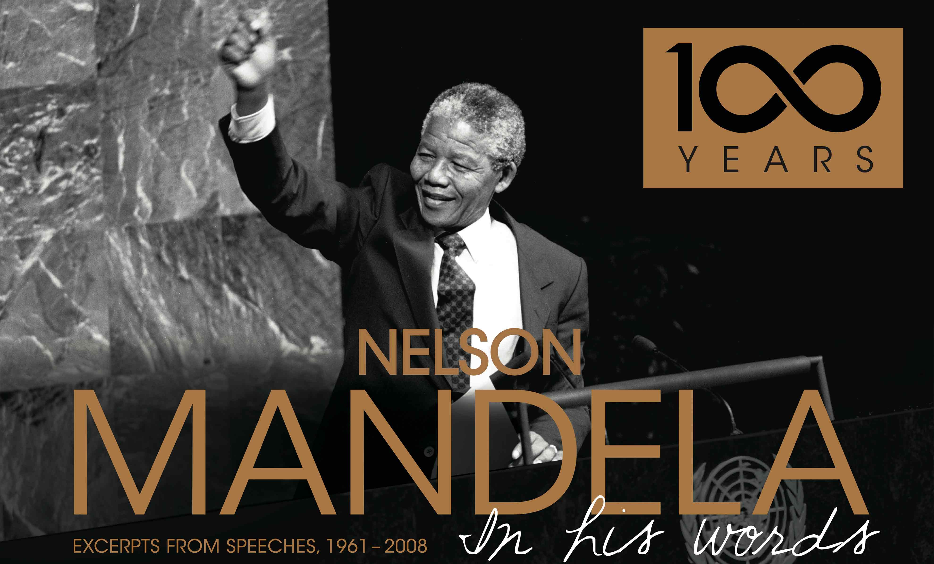 Booklet cover imnage: Nelson Mandela Excerpts from Speeches, 1961 - 2008.