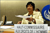 UN High Commissioner for Human Rights Navi Pillay in her contribution to the Durban Review Process urges unity in combating racism.

Photo credit: © UN Photo/Jean-Marc Ferré

