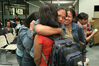 Migrants arriving in the Phillipines