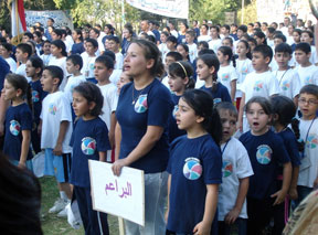 Iraqi children singing