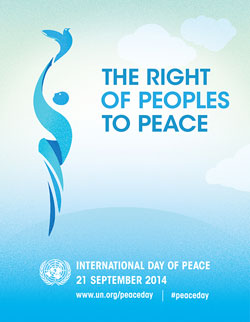Poster for International Peace Day 2014