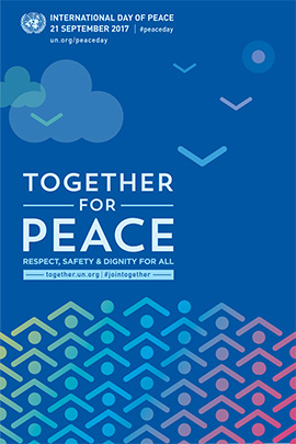 Building blocks for peace poster.