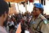 A UN Corrections Officer from Nigeria working in the Juba prison in Southern Sudan, through talks with Government officials and UNICEF, was able to create a juvenile reform centre where more than 70 children are enrolled, 2010.  UN Photo/Tim Mckulka