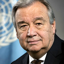 Retrato del Secretario General António Guterres