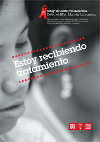 Cartel:  «Estoy recibiendo tratamiento »
