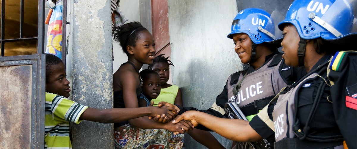 UN Peacekeeper on Duty in Liberia