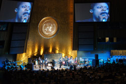 concierto en el salón de la Asamblea General