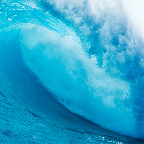 Les vagues d'un océan