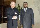 Jean Ping meets with Cardinal Angelo Sodano                        Credit : UN Photo