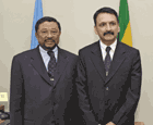 Jean Ping meets with Prakash Sharan Mabat                    Credit : UN  Photo