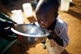 boy drinking water