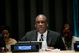 President of the General Assembly John Ashe