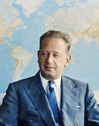 portrait of former Secretary-General Dag Hammarskjöld