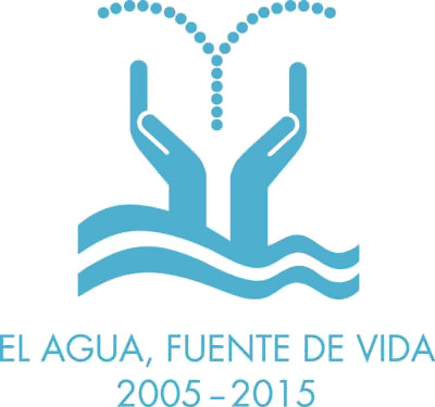 Logo del Decenio del agua