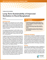 Portada de Long Term Sustainability of Improved Sanitation in Rural Bangladesh