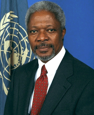 Kofi Annan. Ex-secretario general de Naciones Unidas