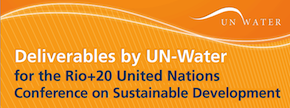 Portada de las Contribuciones de ONU-Agua al proceso de Río, en inglés