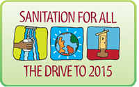 Sanitation for all. The drive to 2015 logo