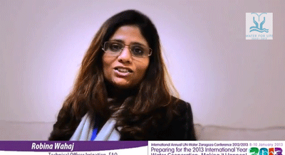 Interview with Robina Wahaj, technical officer at FAO