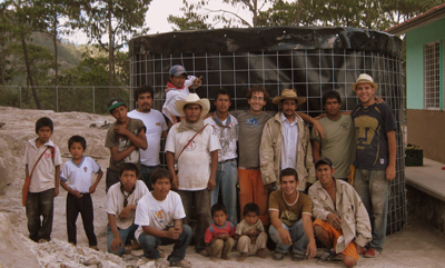 Local personnel trained and paid to install the systems using local materials.