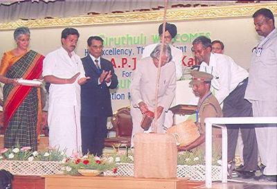 Launch of Pasumai Payanam by the then President of India Dr APJ Abdul Kalam