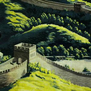 在联合国总部陈列的长城挂毯。联合国图片/JC McIlwaine
