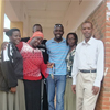 Gisimba with his staff at the orphanage.