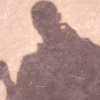 Jean-Marie photographs his shadow.