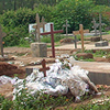 A cemetery of people that were killed in the 1994 genocide.
