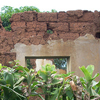 A house destroyed during the genocide.